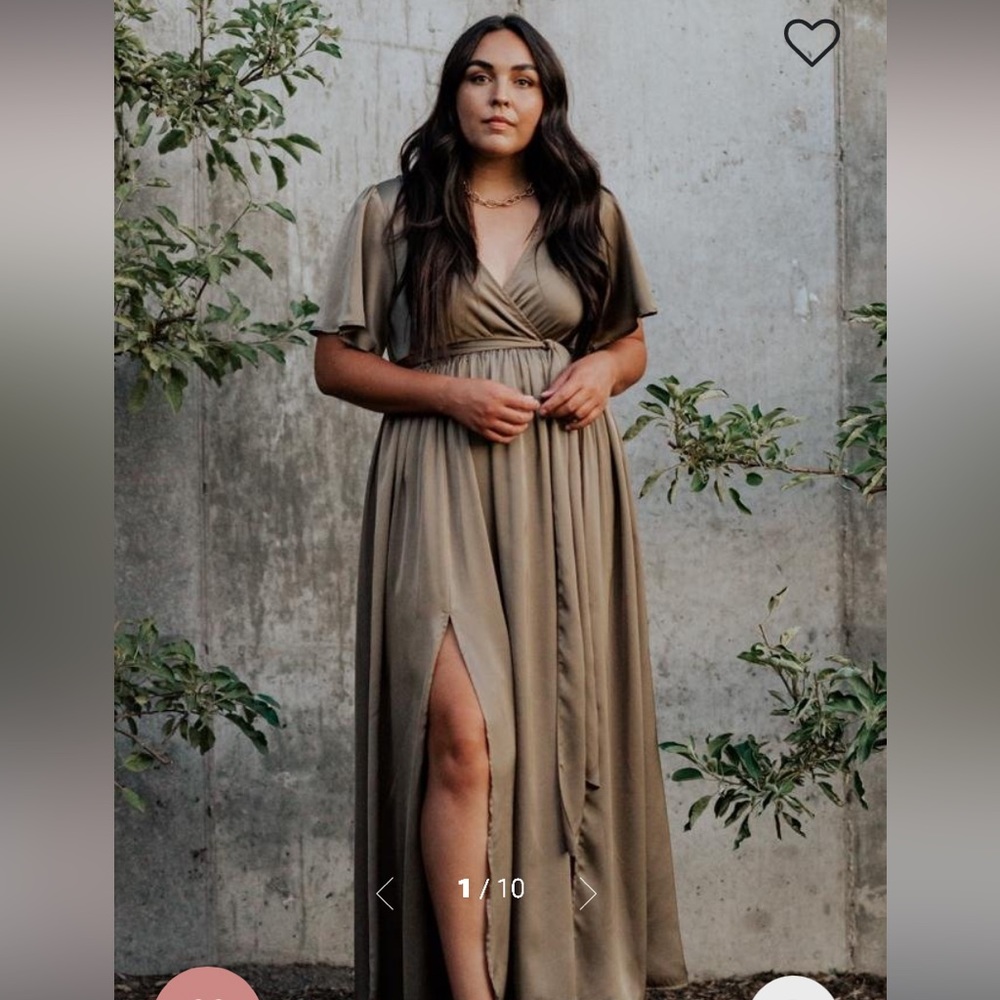 NWT Sicily Satin Maxi Dress